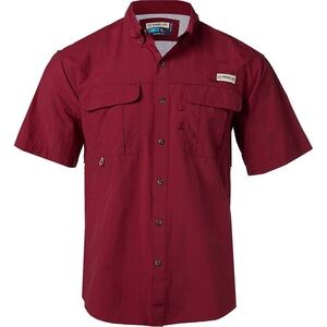 Magellan Dark Red Laguna Madre Fishing Shirt
